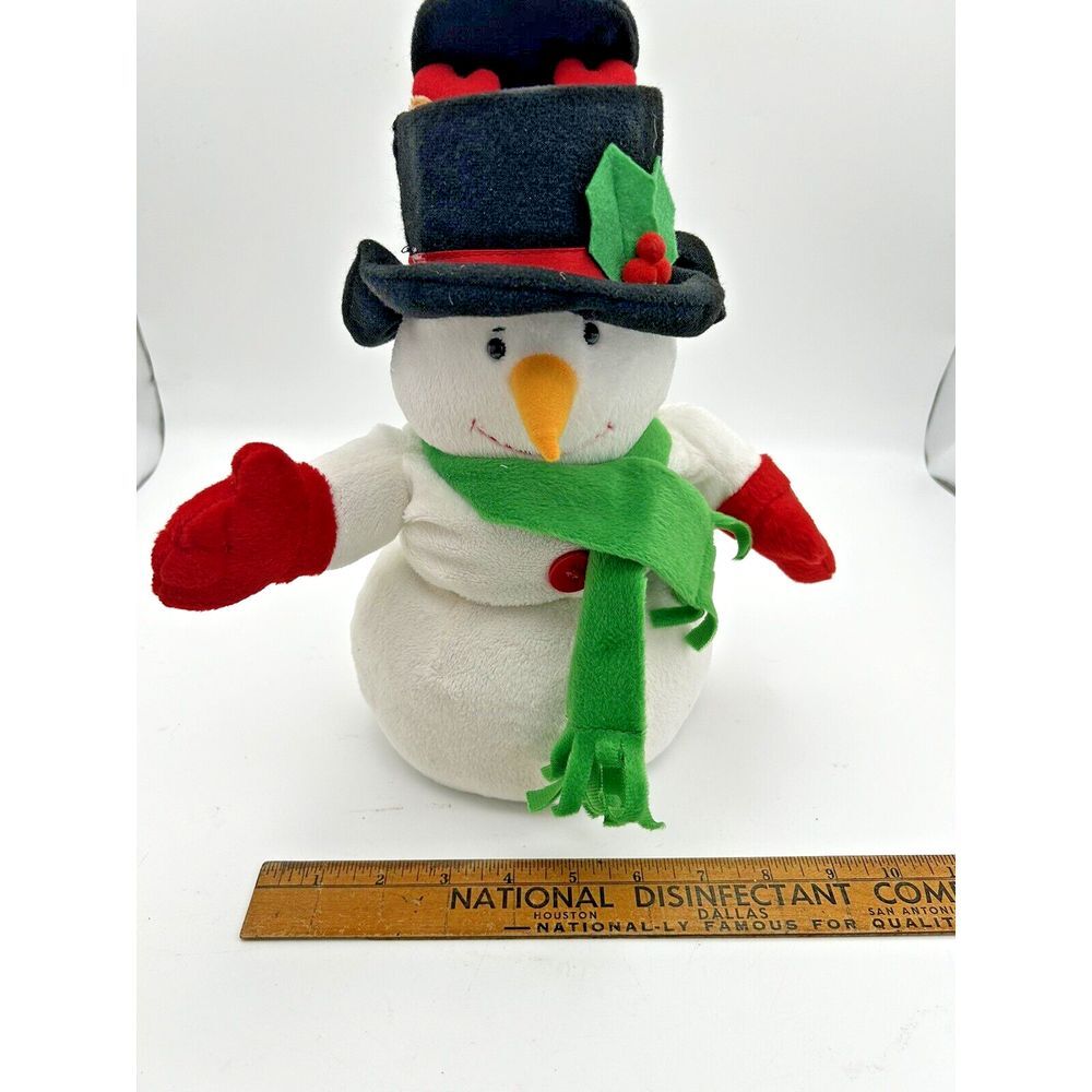 Musical Snowman with Rudolf Pop Up from Hat by Carlton Cards Vintage Tested